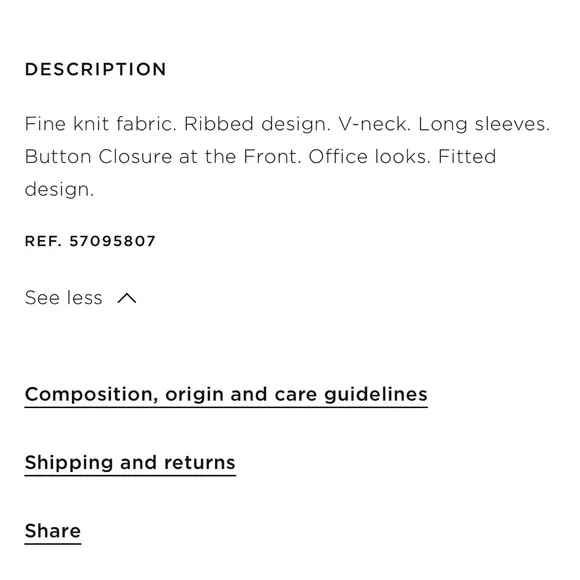 NWT Mango Ribbed Cardigan with Button Detail - Picture 16 of 16